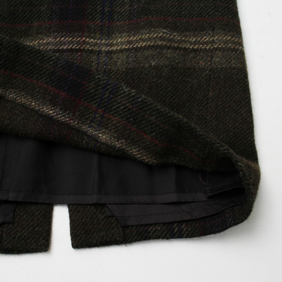 Ralph Lauren(ラルフローレン)のRALPH LAUREN ラルフローレン ウール アルパカチェックスカート 5f/カーキ系【2400013089975】 レディースのスカート(ひざ丈スカート)の商品写真