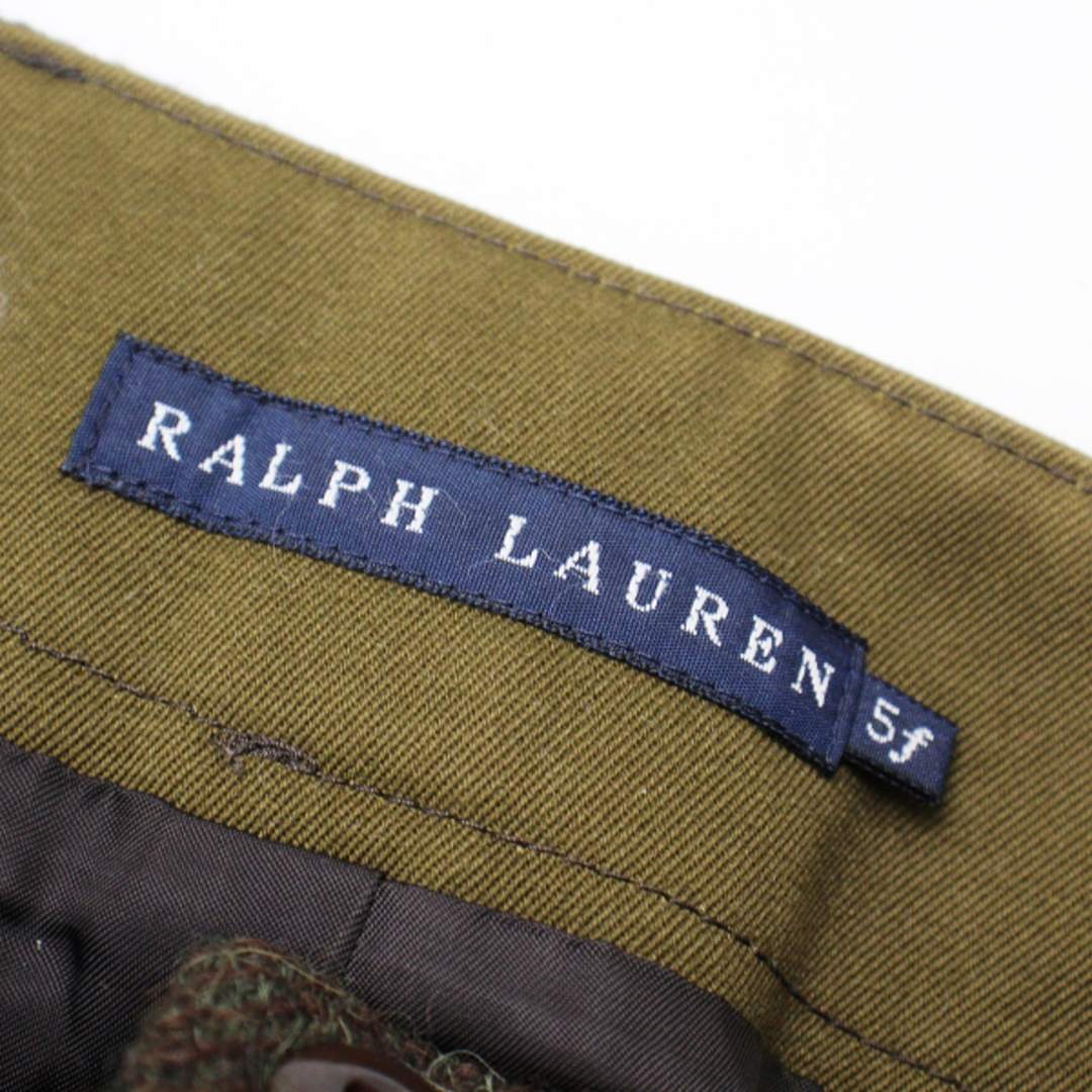 Ralph Lauren(ラルフローレン)のRALPH LAUREN ラルフローレン ウール アルパカチェックスカート 5f/カーキ系【2400013089975】 レディースのスカート(ひざ丈スカート)の商品写真