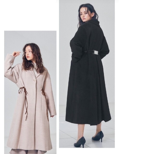 ロングコートEmblem plate long coat