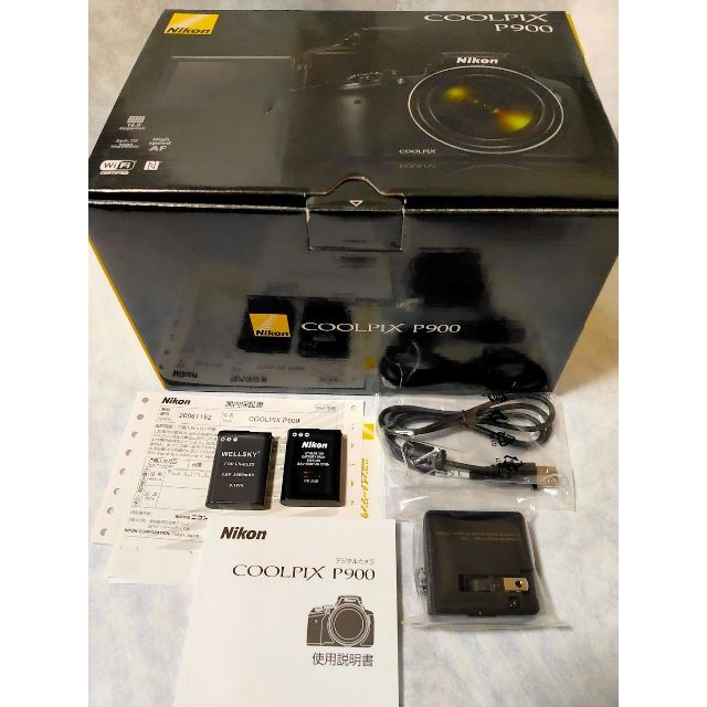 円高還元 【ほぼ新品】月のクレーターも撮れる83倍 NIKON P900 COOLPIX