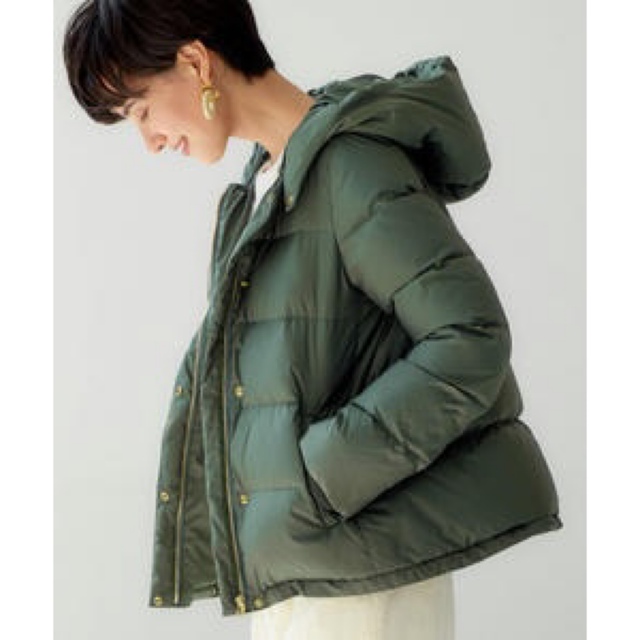 green label 撥水フードショートダウン 黒 | フリマアプリ ラクマ