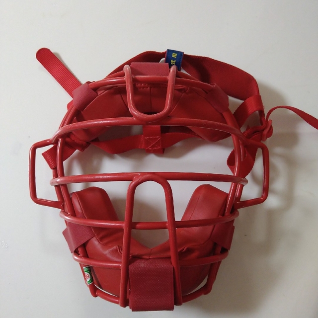MIZUNO(ミズノ)のミズノ　キャッチャーマスク(軟式用 赤) スポーツ/アウトドアの野球(防具)の商品写真