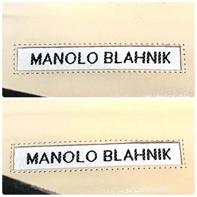 【Manolo Blahnik(マノロブラニク)】ハンギシ サテンパンプス 38