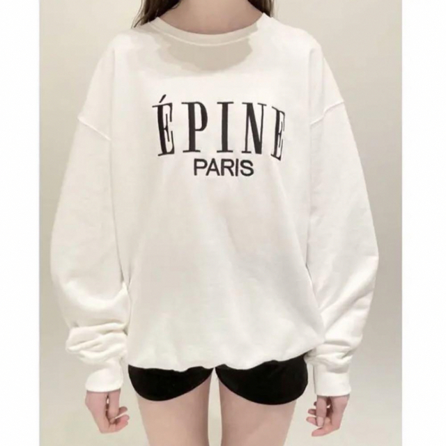 ÉPINE PARIS big sweat white×black スウェット 大人気 net.casion.de