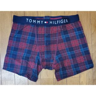 トミーヒルフィガー(TOMMY HILFIGER)のトミーヒルフィガー　新品　メンズ　ボクサーパンツ(チェック/バーガンディーL)(ボクサーパンツ)