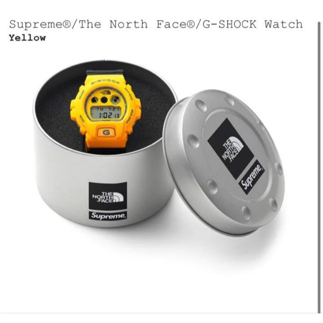 腕時計(デジタル)Supreme The North Face G-SHOCK Watch 黄