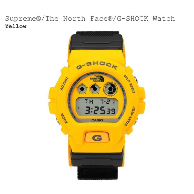 Supreme The North Face G-SHOCK Watch 黄