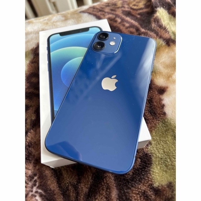 iPhone(アイフォーン)のiPhone12mini 純正レザーケース 256GB ブルー MGDV3J/A スマホ/家電/カメラのスマートフォン/携帯電話(スマートフォン本体)の商品写真