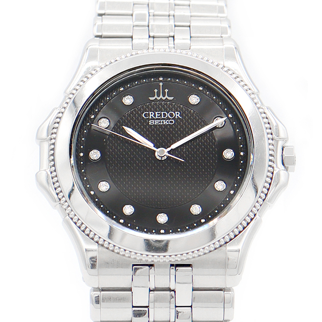 電池交換済 SEIKO セイコー CREDOR クレドール 8J81-6B10 K18WGベゼル 純正ダイヤモンド 11Pダイヤ 黒 ブラック SS ステンレス ホワイトゴールド ボーイズ メンズ クォーツ【6ヶ月保証】【腕時計】【中古】 | フリマアプリ ラクマ 電池交換済 SEIKO セイコー CREDOR クレドール 8J81-6B10 K18WGベゼル 純正ダイヤモンド 11Pダイヤ 黒 ブラック SS ステンレス ホワイトゴールド ボーイズ メンズ クォーツ【6ヶ月保証】【腕時計】【中古】 | フリマアプリ ラクマ