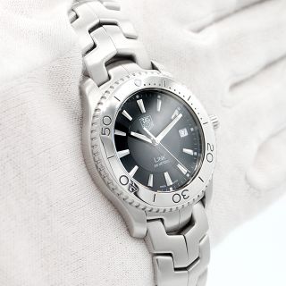 【美品】TAG Heuer タグホイヤーLINK 黒文字盤 メンズ　WJ1110