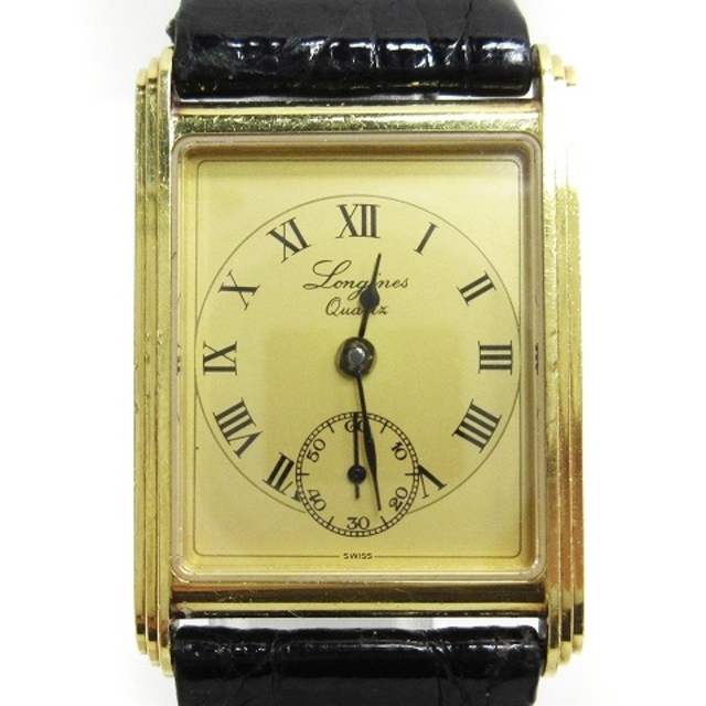 187cmケースタテロンジン 150周年 記念 スモセコ 腕時計 クォーツ ゴールド系 ジャンク