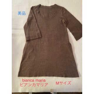 ビアンカマリア(bianca maria)の美品　bianca maria ビアンカマリア　トップス　チュニック　ニット　M(チュニック)