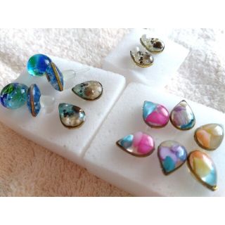 ハンドメイド　ピアス　7点セット(ピアス)