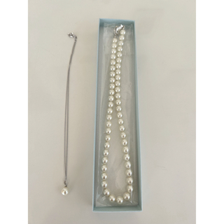 真珠と一粒真珠　ネックレスセット(ネックレス)