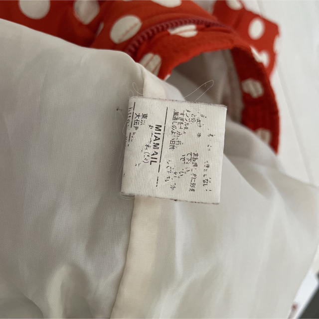 ジャンプスーツ　オレンジ　malmail 80cm キッズ/ベビー/マタニティのベビー服(~85cm)(ジャケット/コート)の商品写真