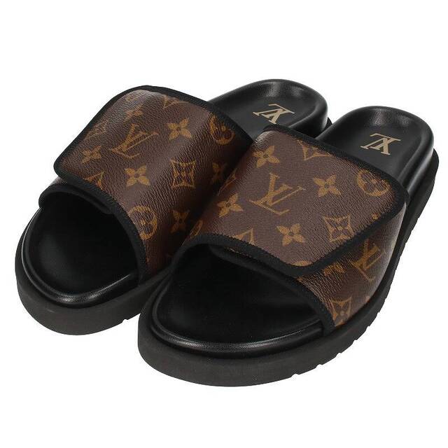 100％安い LOUIS VUITTON 7 メンズ モノグラムベルクロサンダル ...