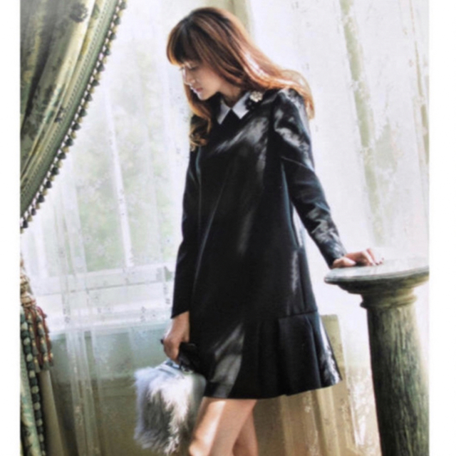 美品】FOXEY NEW YORK コートワンピース 襟 ベージュ 38 4uIjq0lTrl