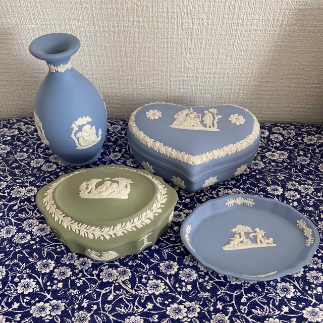 ウェッジウッド  ジャスパー　4点セット　イギリス　ビンテージWEDGWOOD