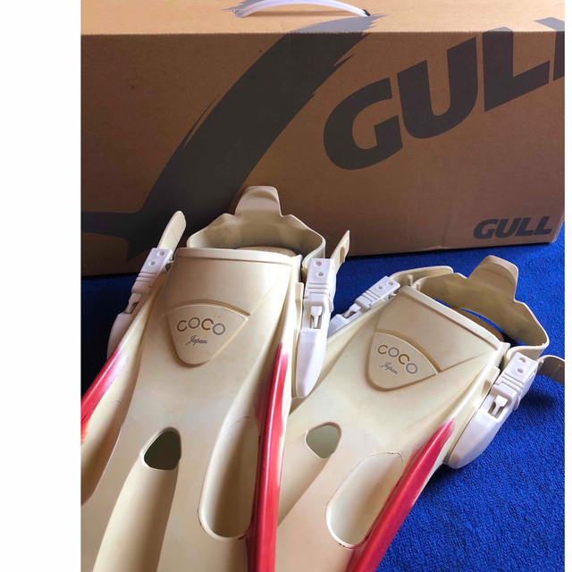 GULL(ガル)のGULL COCO  フィン WHITE/RED スポーツ/アウトドアのスポーツ/アウトドア その他(マリン/スイミング)の商品写真