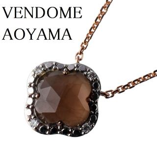 ヴイエーヴァンドームアオヤマ(va VENDOME AOYAMA)のヴァンドーム青山 ダイヤ ネックレス クォーツ シェル K18PG【9820】(ネックレス)