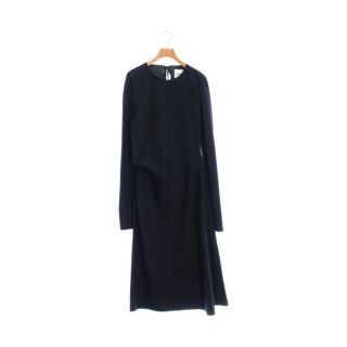 ジルサンダー(Jil Sander)のJIL SANDER ジルサンダー ワンピース 34(XS位) 紺 【古着】【中古】(ひざ丈ワンピース)