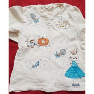 ニットプランナー(KP)の値下 KP シンデレラ トレーナー 白 ホワイト トップス 女の子 冬服 100(Tシャツ/カットソー)