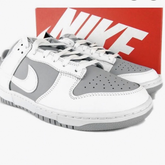 Nike Dunk Grey Whiteダンクロー グレー ホワイト　29cm