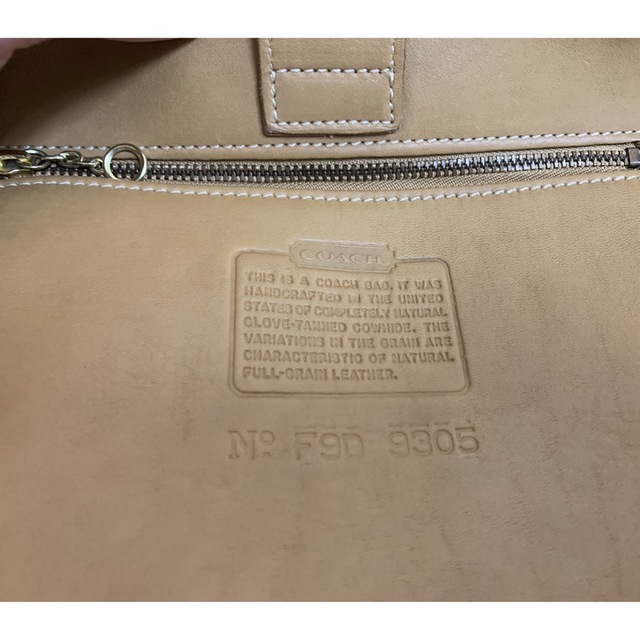 OLD COACH オールドコーチ USA製 レザートートバッグ 茶系 無料