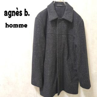 アニエスベー(agnes b.)のagns b. homme ウールコート アンゴラ混 フランス製(ステンカラーコート)