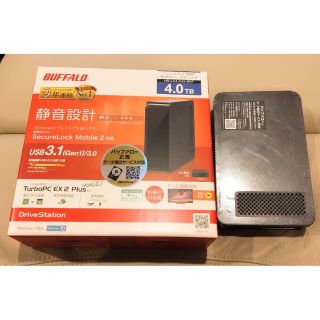 バッファロー(Buffalo)の【秀ちゃん様専用】BUFFALO USB外付けHDD 4TB(PC周辺機器)