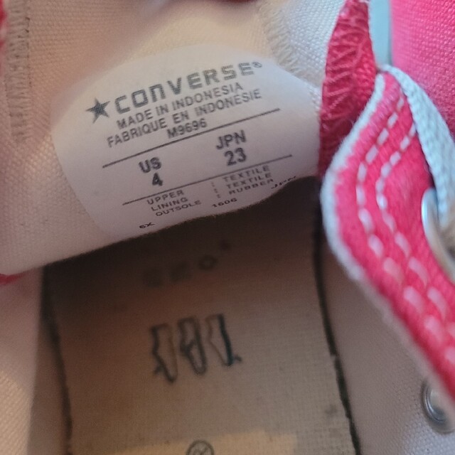 CONVERSE(コンバース)のコンバース オールスター  レッド オフホワイト生成り レディースの靴/シューズ(スニーカー)の商品写真