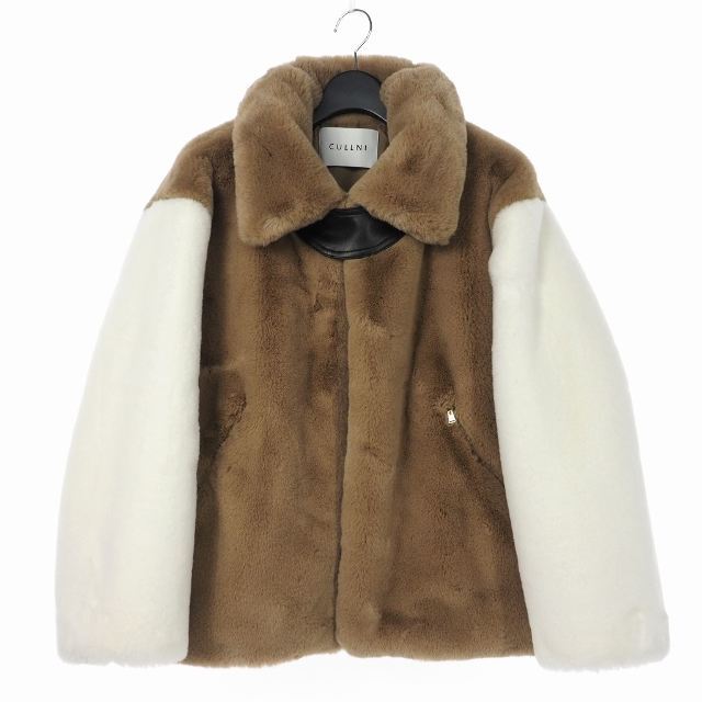 クルニ 22AW ECO Fur Coat  ファーコート 1 ベージュ