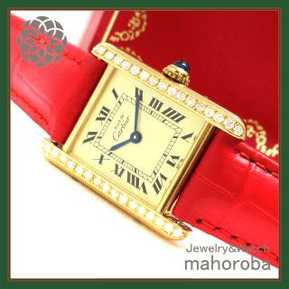 新品未使用【Cartier】タンク用純正レザーベルト イエロー-
