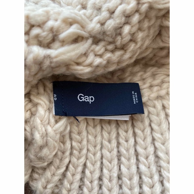 GAP(ギャップ)のGAP ギャップ ニット ビーニー オフホワイト レディースの帽子(ニット帽/ビーニー)の商品写真