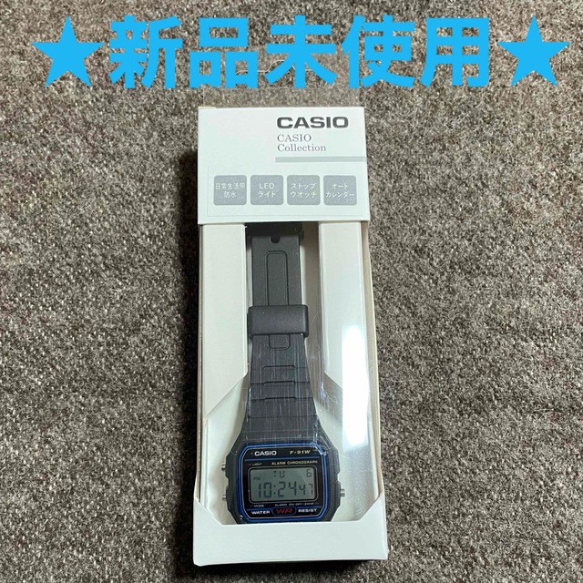 CASIO(カシオ)の★新品未使用★　CASIO 腕時計 ブラック F-91W-1JH メンズの時計(腕時計(デジタル))の商品写真