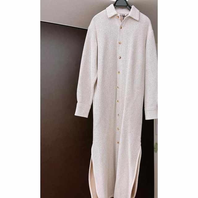 最終 auralee wool cotton heavy mesh ワンピース