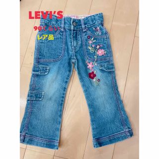 リーバイス(Levi's)のセール！美品♡LEVI’S♡花柄刺繍つき デニムパンツ♡90(パンツ/スパッツ)