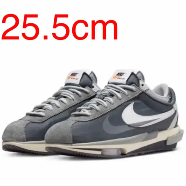 sacai × Nike Zoom Cortez Iron Grey 25.5