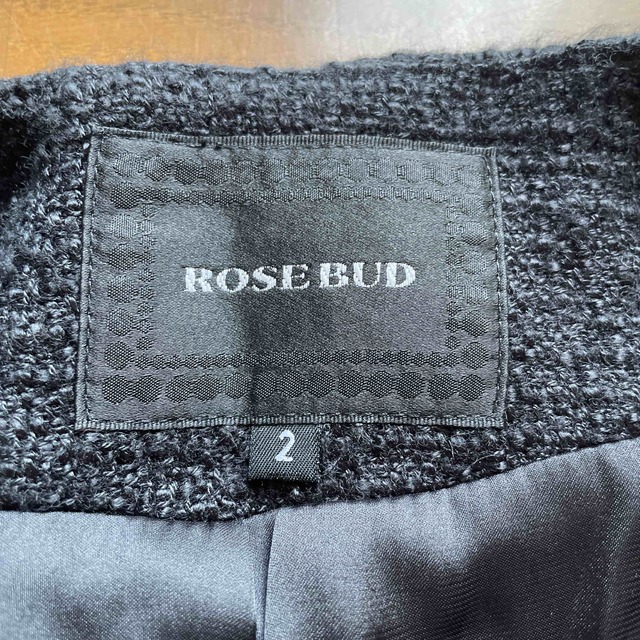 ROSE BUD(ローズバッド)の黒ジャケット レディースのジャケット/アウター(その他)の商品写真