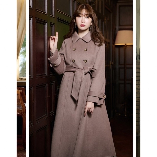 Her lip to(ハーリップトゥ)の新品定価以下！herlipto Siena River Long Coat レディースのジャケット/アウター(ロングコート)の商品写真