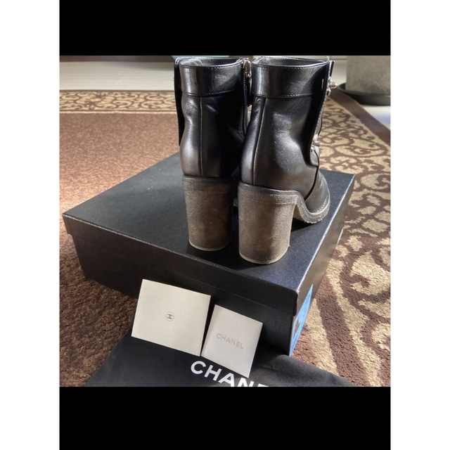 CHANEL ショートブーツ ターンロック 36