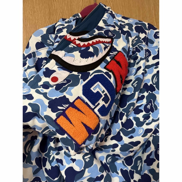A BATHING APE - APE シャークパーカー ダブルフードの通販 by we's