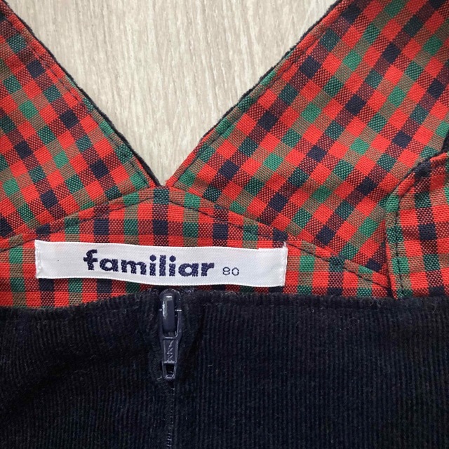 familiar(ファミリア)のファミリア ジャンパースカート 80 キッズ/ベビー/マタニティのベビー服(~85cm)(ワンピース)の商品写真