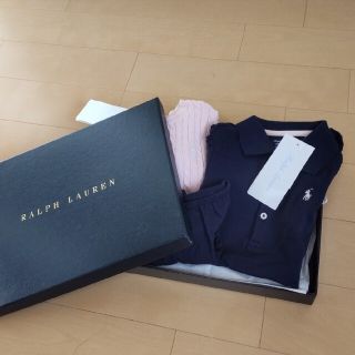 ラルフローレン(Ralph Lauren)のラルフローレン カーディガン＆ワンピースセット 90 新品(カーディガン)