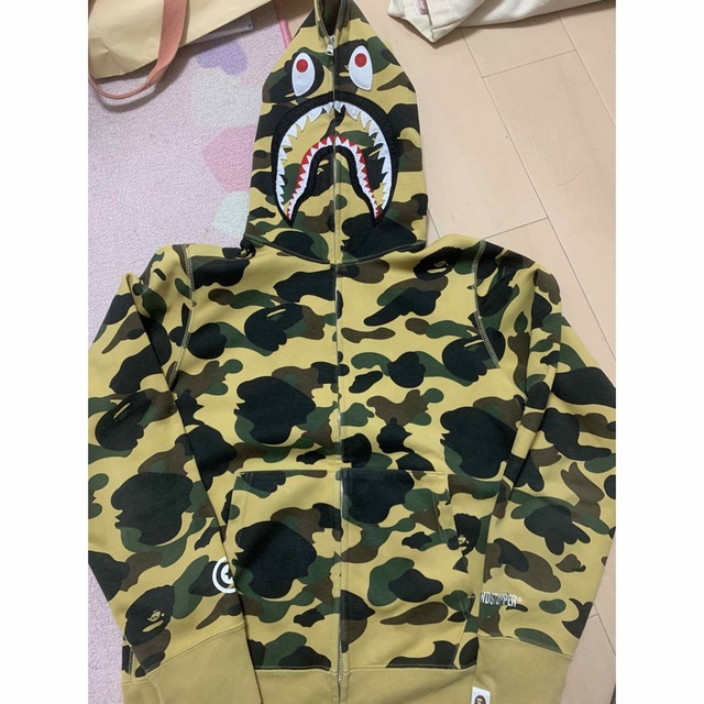 激レアS！ BAPE×GORE-WINDSTOPPERシャークパーカー黄色