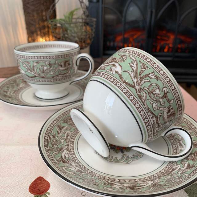 WEDGWOOD - 希少 ウェッジウッド フロレンティーン セージグリーン