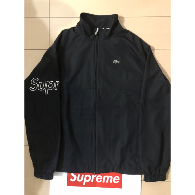 Supreme - 17ss Supreme × LACOSTE Track Jacket 黒