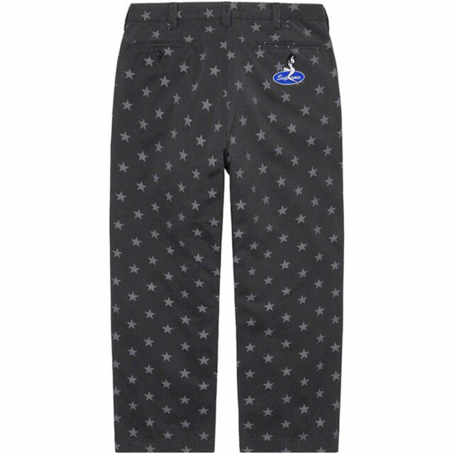 32 Supreme Chino Pants black stars - チノパン