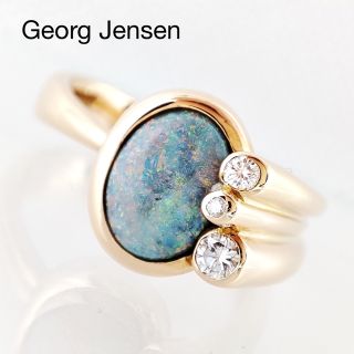 ジョージジェンセン(Georg Jensen)のGeorg Jensen ジョージジェンセン オパール ダイヤ リング ジュウル(リング(指輪))