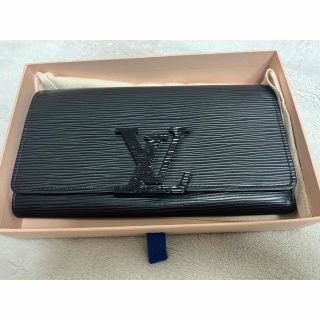 ルイヴィトン(LOUIS VUITTON)の【希少・美品】ルイヴィトン　ポルトフォイユ ノワール　エピ　長財布(財布)